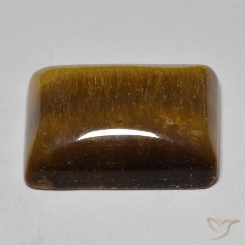18.59克拉天然虎眼石，狭长方形，不透明