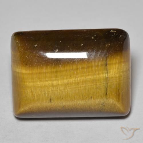 18.42ct 天然 中褐色 虎眼石, 狭长方形, 不透明
