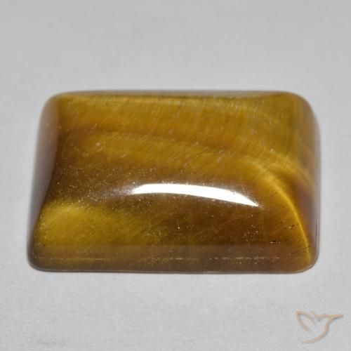 19.70克拉天然虎眼石，狭长方形，不透明