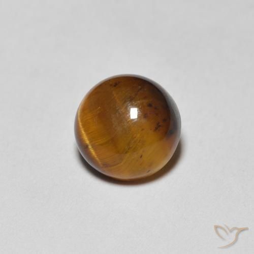 1.36克拉天然虎眼石，圆形的，不透明