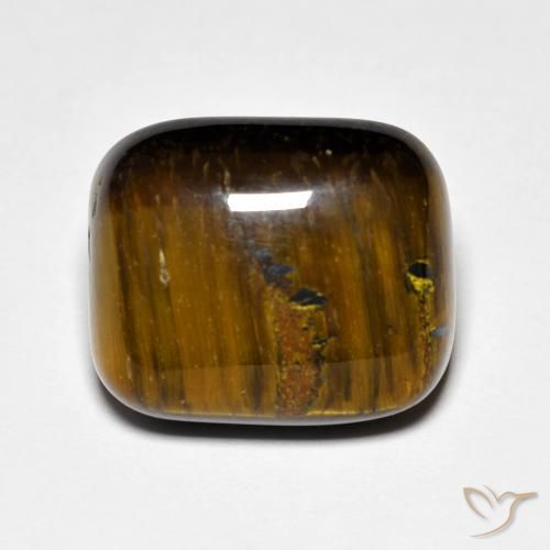 8.57ct 天然 棕色 虎眼石, 软垫, 不透明