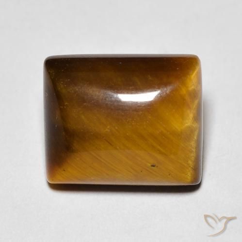 6.28ct 天然 暖棕 虎眼石, 狭长方形, 不透明