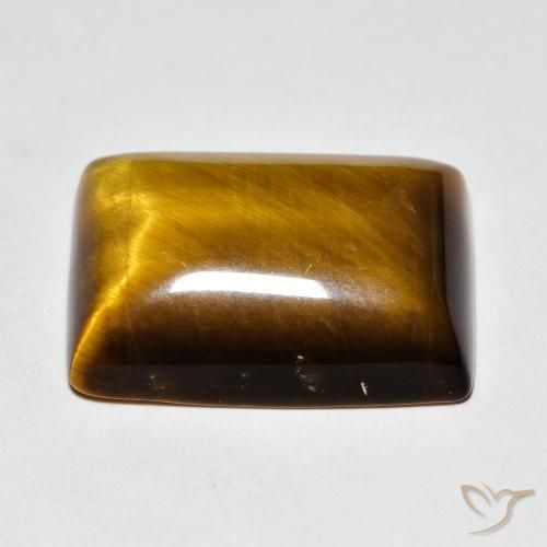 13.65克拉天然虎眼石，狭长方形，不透明