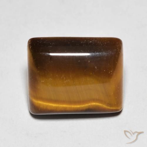 5.64ct 天然 暖棕 虎眼石, 狭长方形, 不透明