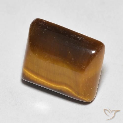 5.64克拉天然虎眼石，狭长方形，不透明