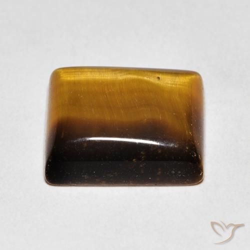 5.64克拉天然虎眼石，狭长方形，不透明