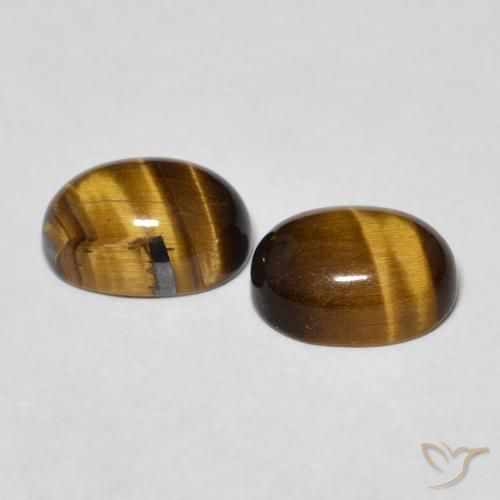 2.84克拉天然虎眼石，椭圆形，不透明