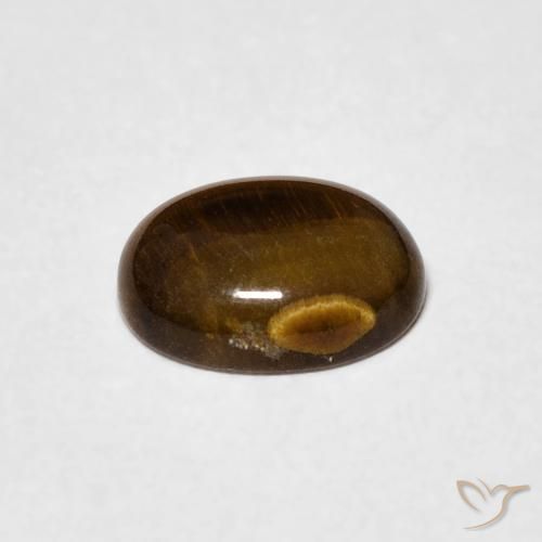 1.08克拉天然虎眼石，椭圆形，不透明