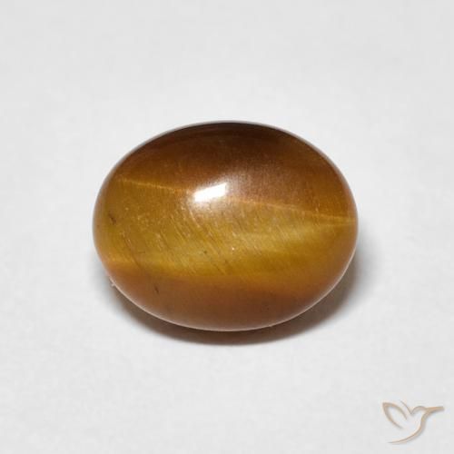 3.12ct 天然 暖棕 虎眼石, 椭圆形, 不透明