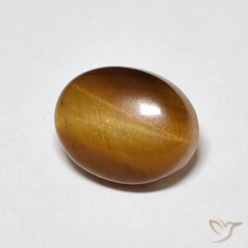 3.12克拉天然虎眼石，椭圆形，不透明