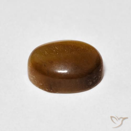 3.12克拉天然虎眼石，椭圆形，不透明
