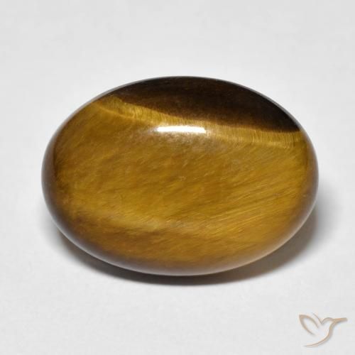 11.14ct 天然 金棕色 虎眼石, 椭圆形, 不透明