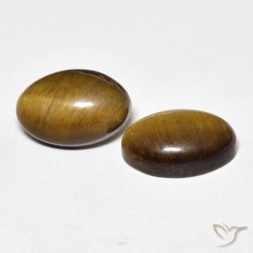 7.73克拉天然虎眼石，椭圆形，不透明