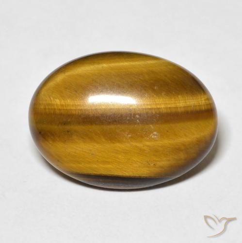 9.62ct 天然 中褐色 虎眼石, 椭圆形, 不透明