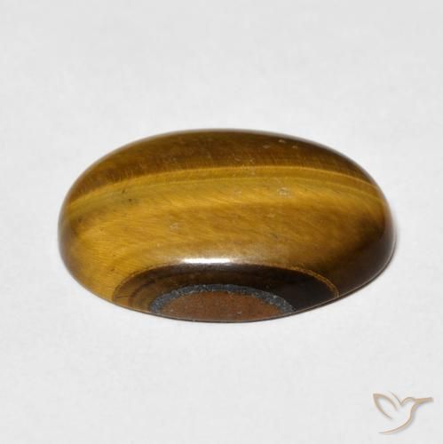 9.62克拉天然虎眼石，椭圆形，不透明