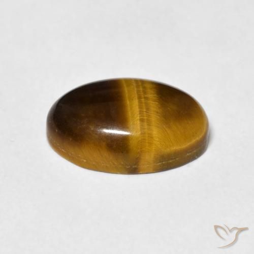 3.70克拉天然虎眼石，椭圆形，不透明