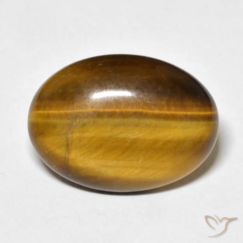 9.29ct 天然 暖棕 虎眼石, 椭圆形, 不透明