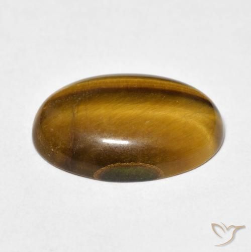 9.29克拉天然虎眼石，椭圆形，不透明