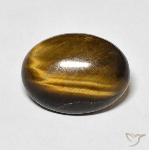 8.85ct 天然 暖棕 虎眼石, 椭圆形, 不透明