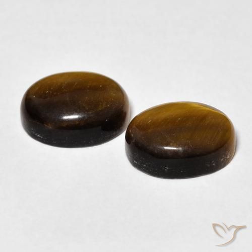 5.80克拉天然虎眼石，椭圆形，不透明
