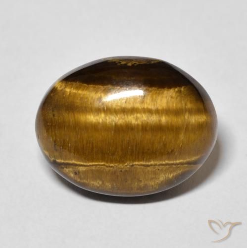 10.42ct 天然 暖棕 虎眼石, 椭圆形, 不透明