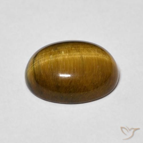 3.44克拉天然虎眼石，椭圆形，不透明