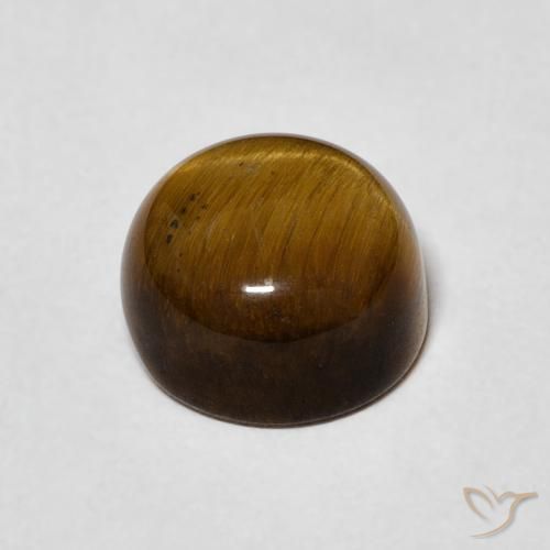 2.66克拉天然虎眼石，圆形的，不透明