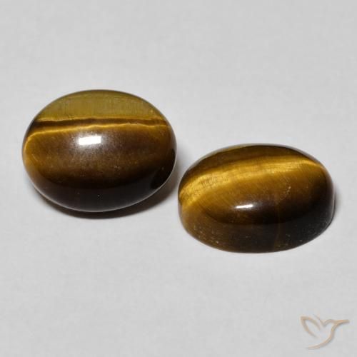 5.97克拉天然虎眼石，椭圆形，不透明