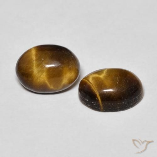 2.90克拉天然虎眼石，椭圆形，不透明