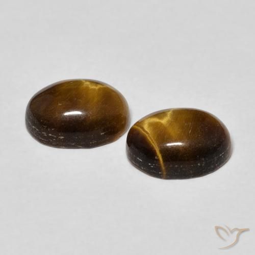 2.90克拉天然虎眼石，椭圆形，不透明