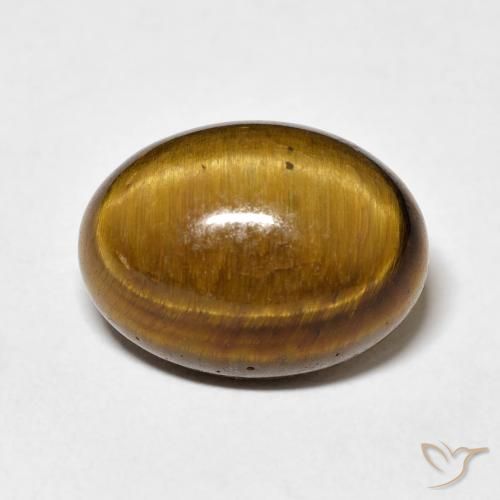 10.40ct 天然 暖棕 虎眼石, 椭圆形, 不透明