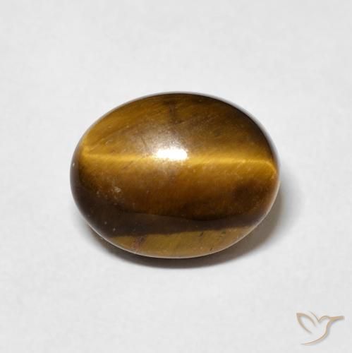 3.03ct 天然 暖棕 虎眼石, 椭圆形, 不透明
