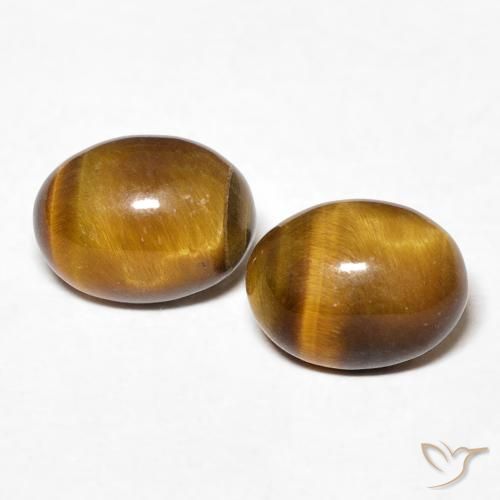 2.64ctw 天然 金棕色 虎眼石, 椭圆形, 不透明, Photo A