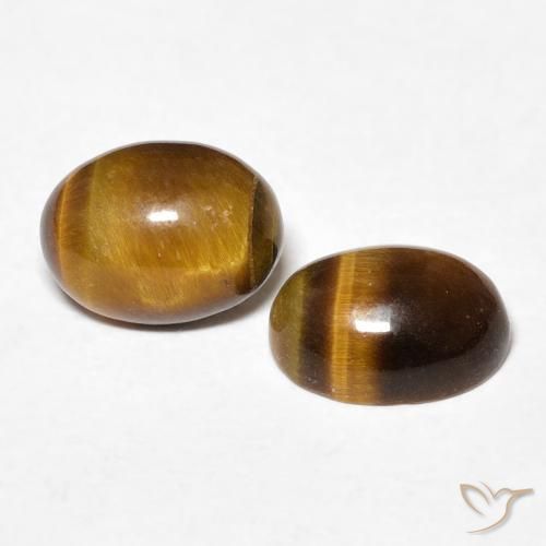 2.64克拉天然虎眼石，椭圆形，不透明