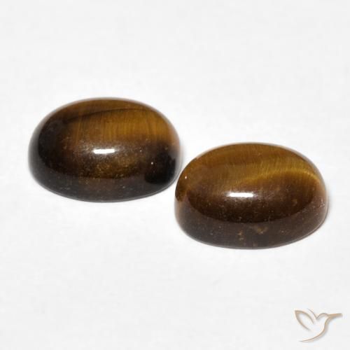 2.87克拉天然虎眼石，椭圆形，不透明