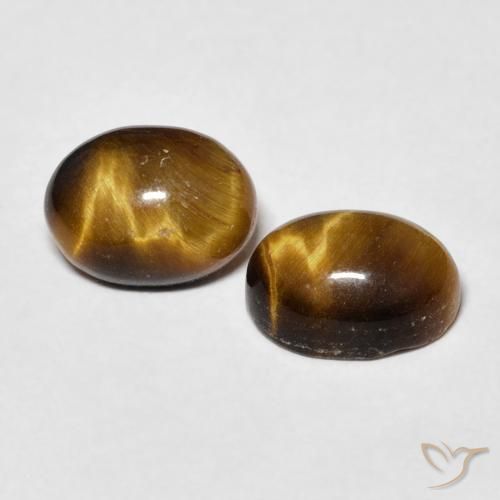 3.34克拉天然虎眼石，椭圆形，不透明