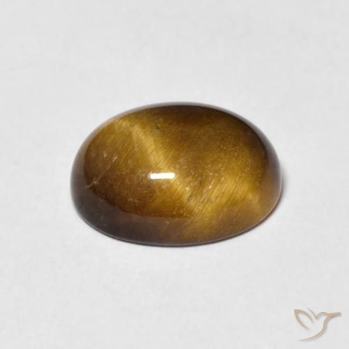 3.41克拉天然虎眼石，椭圆形，不透明
