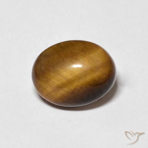 2.80ct 天然 黄棕色 虎眼石, 椭圆形, 不透明