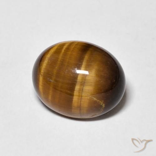 3.75克拉天然虎眼石，椭圆形，不透明