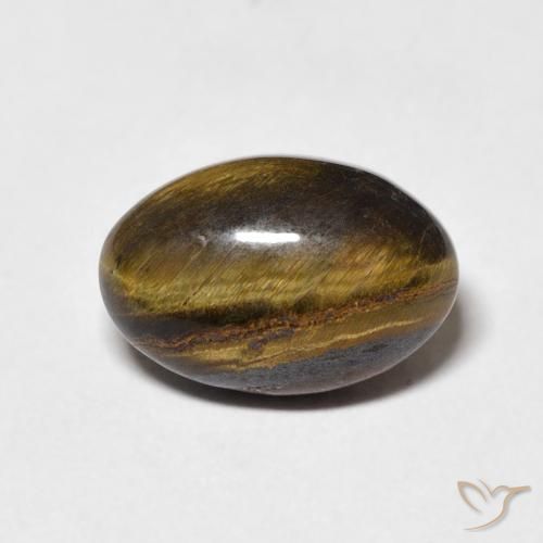4.23ct 天然 暖棕 虎眼石, 椭圆形, 不透明