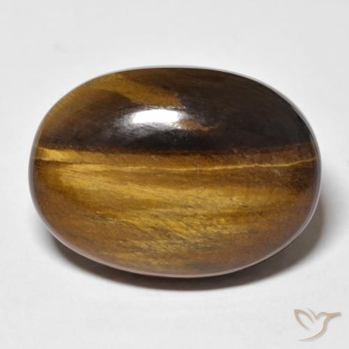 26.42ct 天然 中褐色 虎眼石, 椭圆形, 不透明