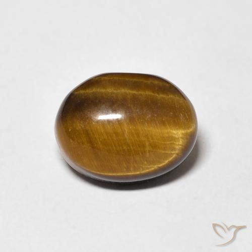 3.04ct 天然 中褐色 虎眼石, 椭圆形, 不透明