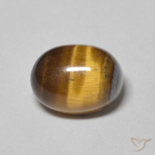 2.15ct 天然 黄棕色 虎眼石, 椭圆形, 不透明