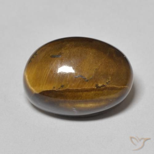7.31ct 天然 暖棕 虎眼石, 椭圆形, 不透明