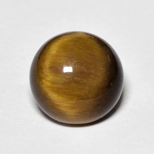4.17ct 天然 暖棕 虎眼石, 圆形的, 不透明