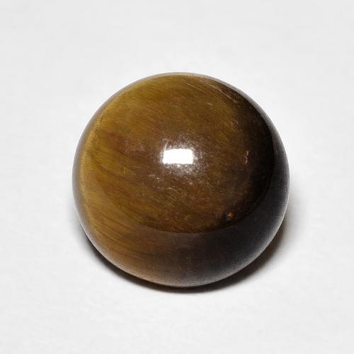 4.17克拉天然虎眼石，圆形的，不透明