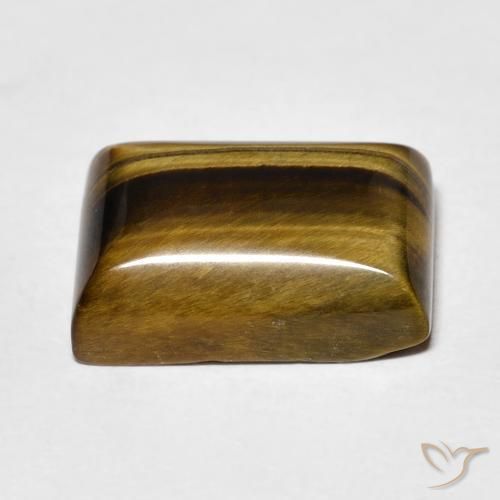 8.50克拉天然虎眼石，狭长方形，不透明