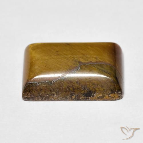 6.62克拉天然虎眼石，狭长方形，不透明