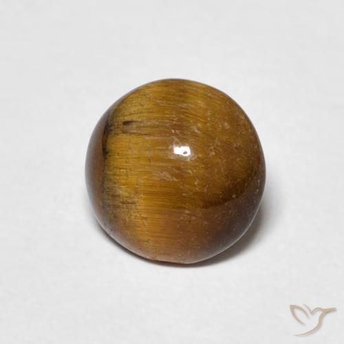 1.50克拉天然虎眼石，圆形的，不透明
