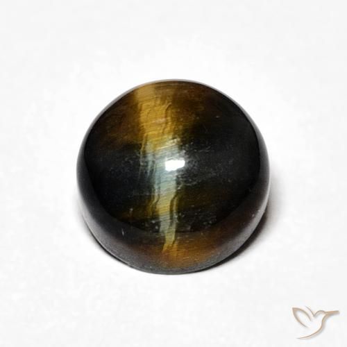 2.25ct 天然 暖棕 虎眼石, 圆形的, 不透明